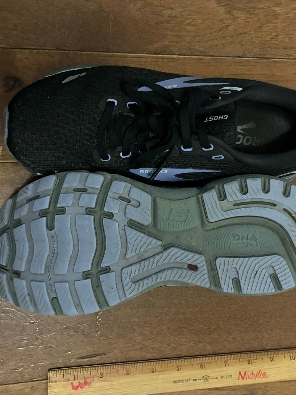 US Size 9.5 Brooks Ghost running shoes